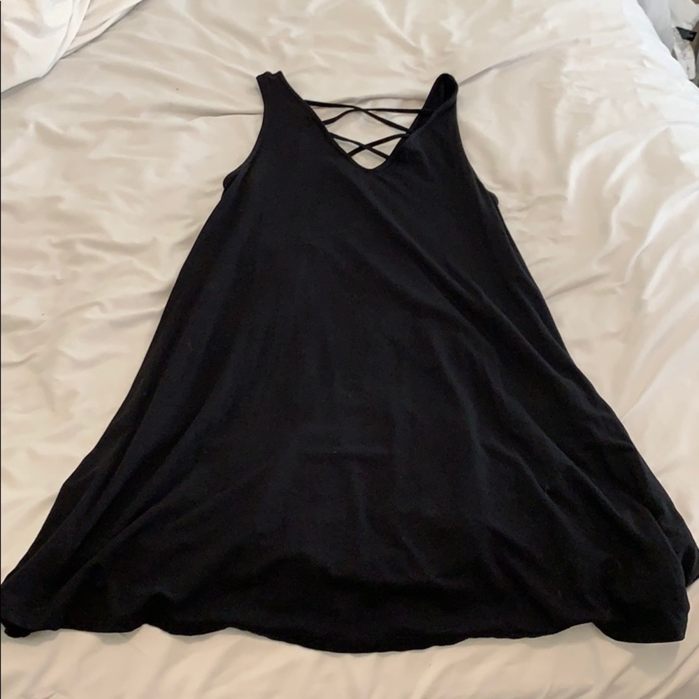 Tank top mid black dress